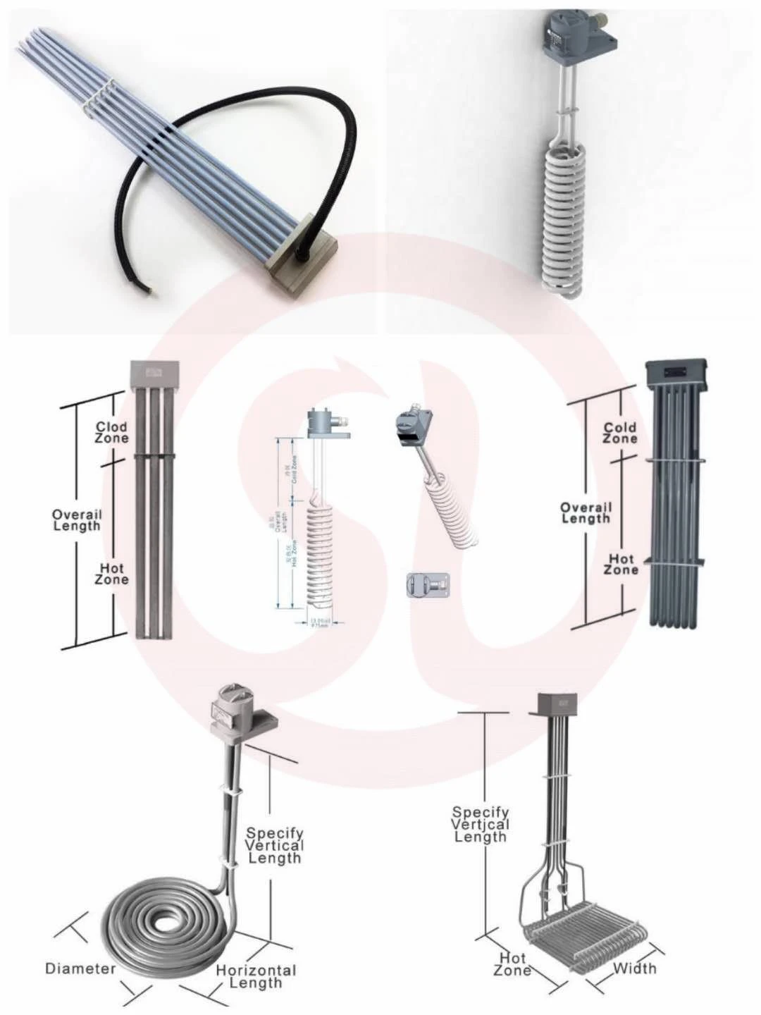 PTFE teflon coated electric tubular immersion heater 12_副本