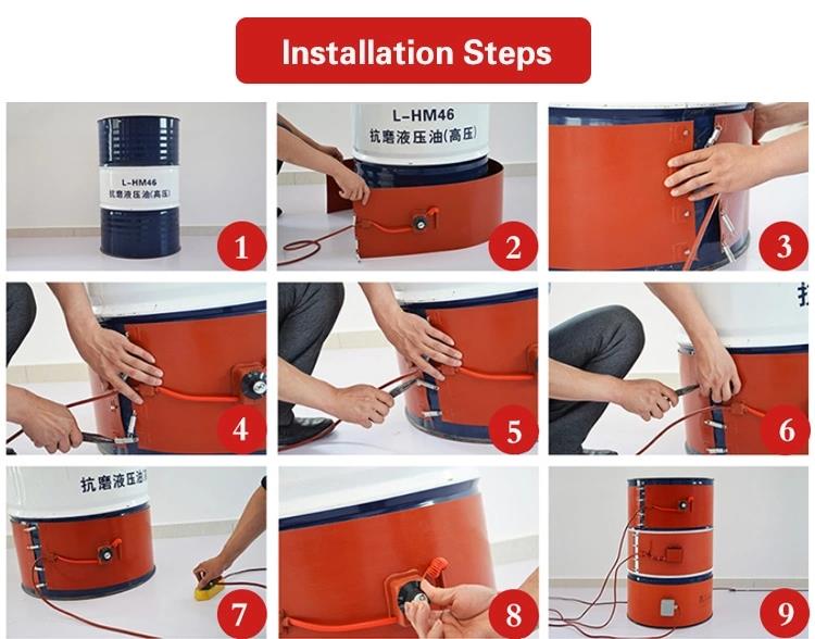 Silicone rubber oil drum heater Silicone rubber oil drum heater
