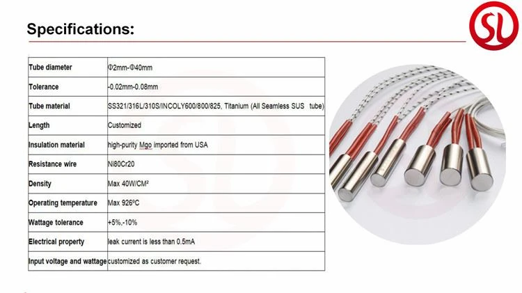 cartridge heater specification