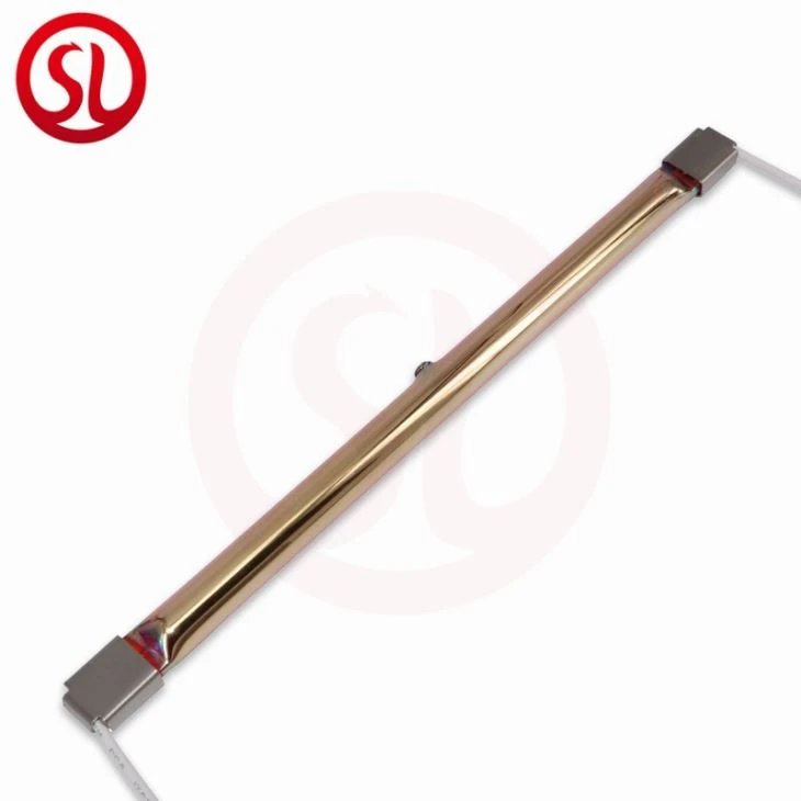 Gold Single Tube Halogen Heater Infrared Lamp
