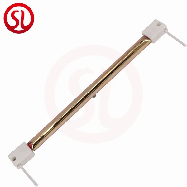Gold Single Tube Halogen Heater Infrared Lamp