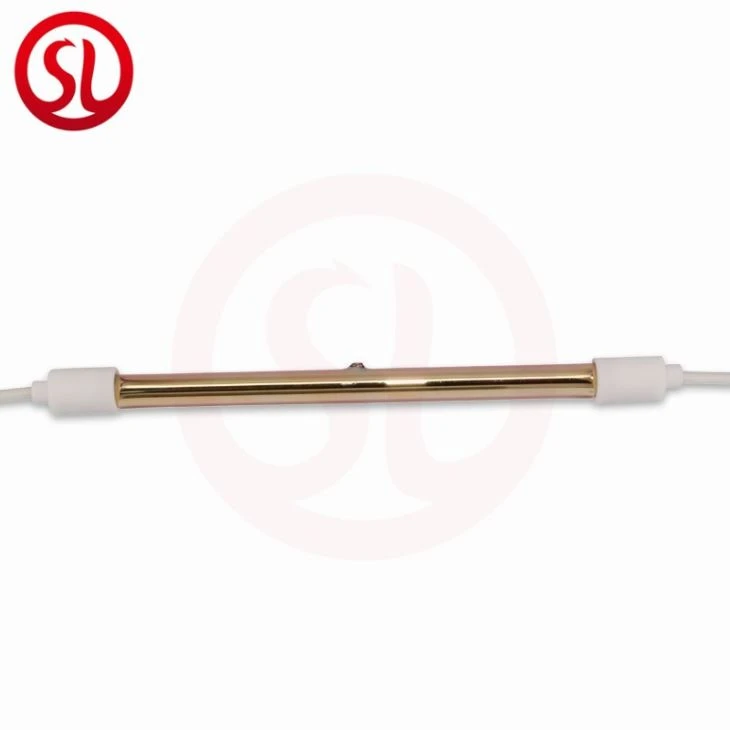 Gold Single Tube Halogen Heater Infrared Lamp