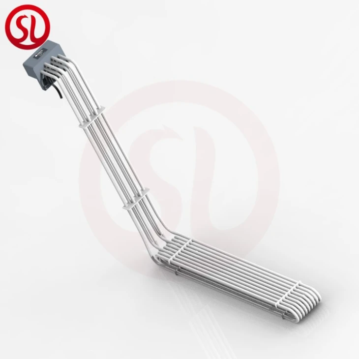 L Shaped Stainless Steel Teflon PTFE Immersion Heater