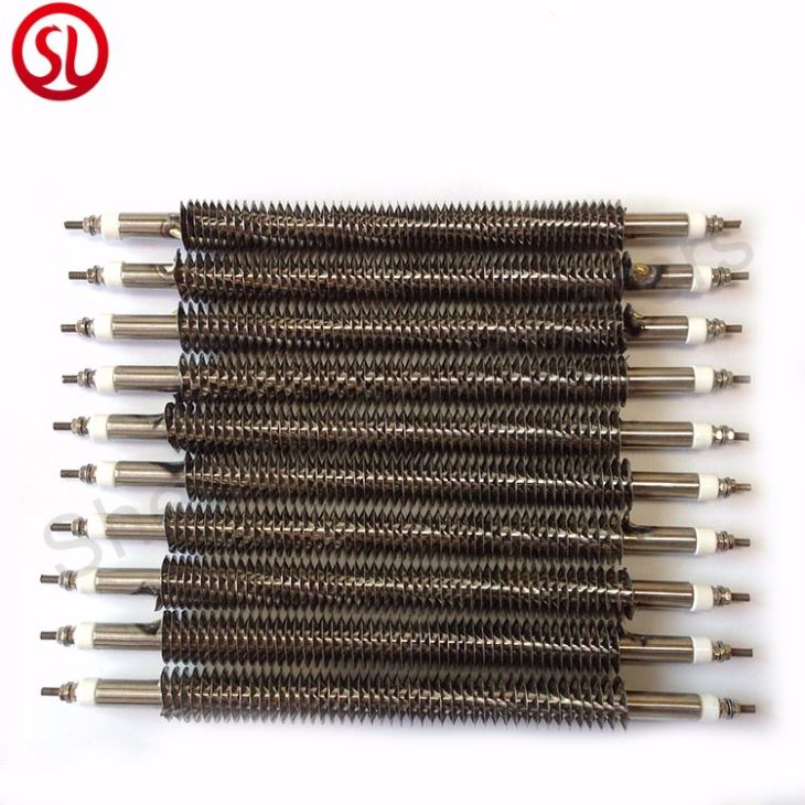 Straight Finned Air Tubular Heater Element For Load Bank