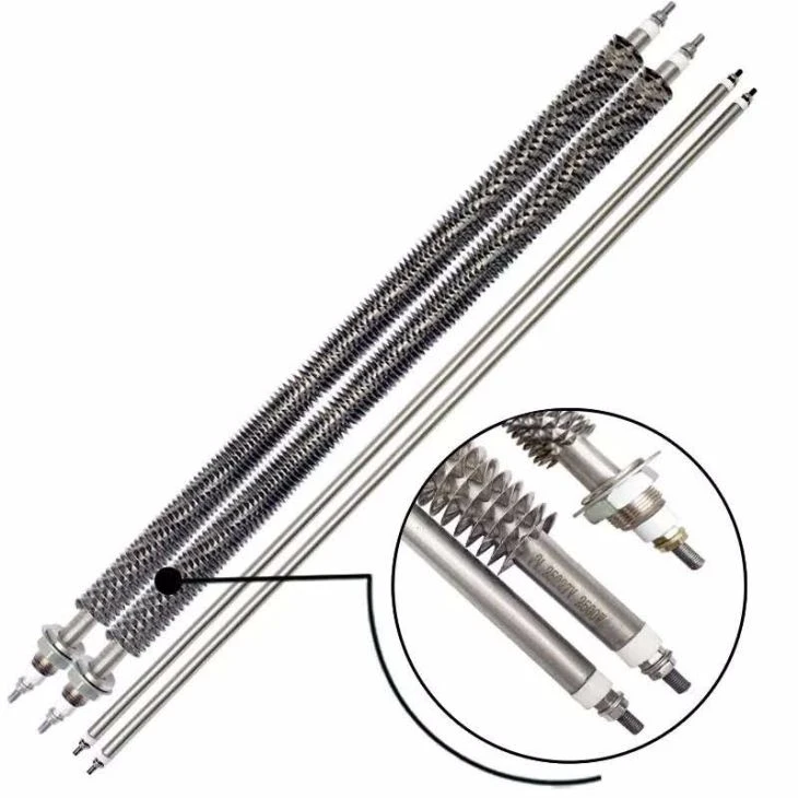 Straight Finned Air Tubular Heater Element For Load Bank
