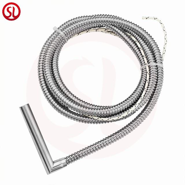 Diameter 3mm Cartridge Heater Electric Heater With Stainless Steel Hose